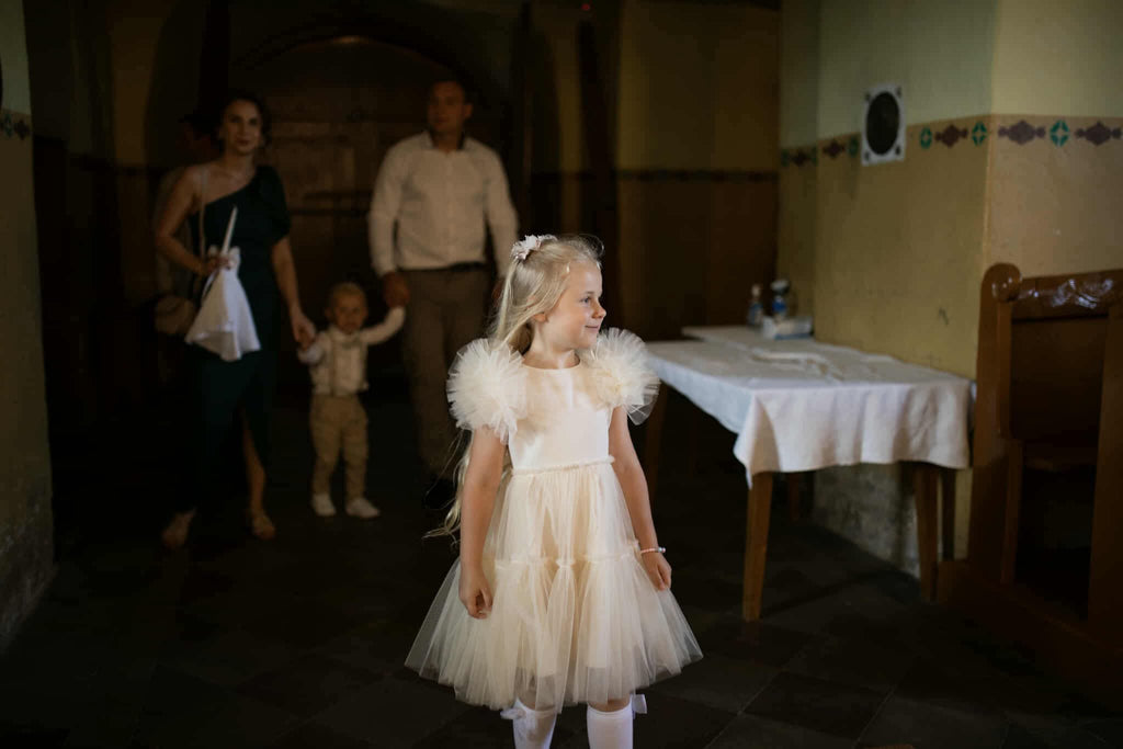 Krikštynų šventinė suknelė