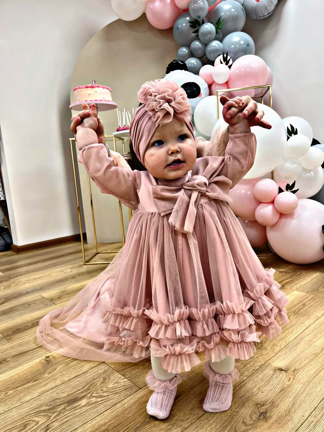 Tiulio suknelė mergaitėms „Debesėlis“, šventėms ir fotosesijoms